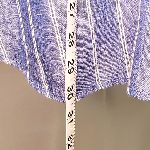 JENNIFER & GRACE, Beach Tunic  blue with white stripes size L - Picture 6 of 13